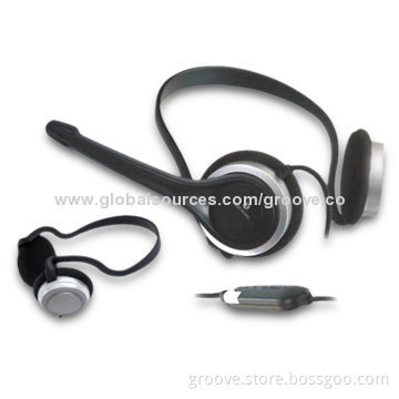 Computer Headsets with Blister Package, Lightweight Style